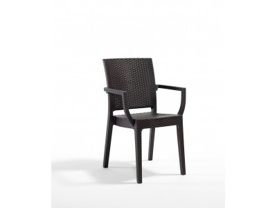 Градински стол SIDNEY (кафяв)